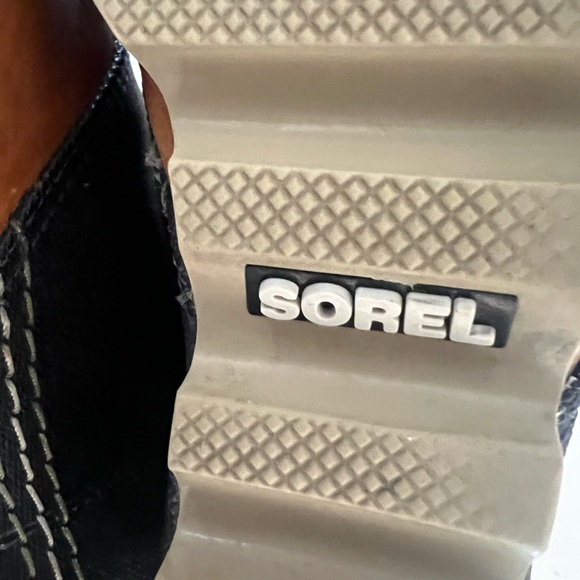 Sorel boots PDX lexie coated canvas and brown Nubuck leather wedge waterproof 9 - Picture 13 of 16